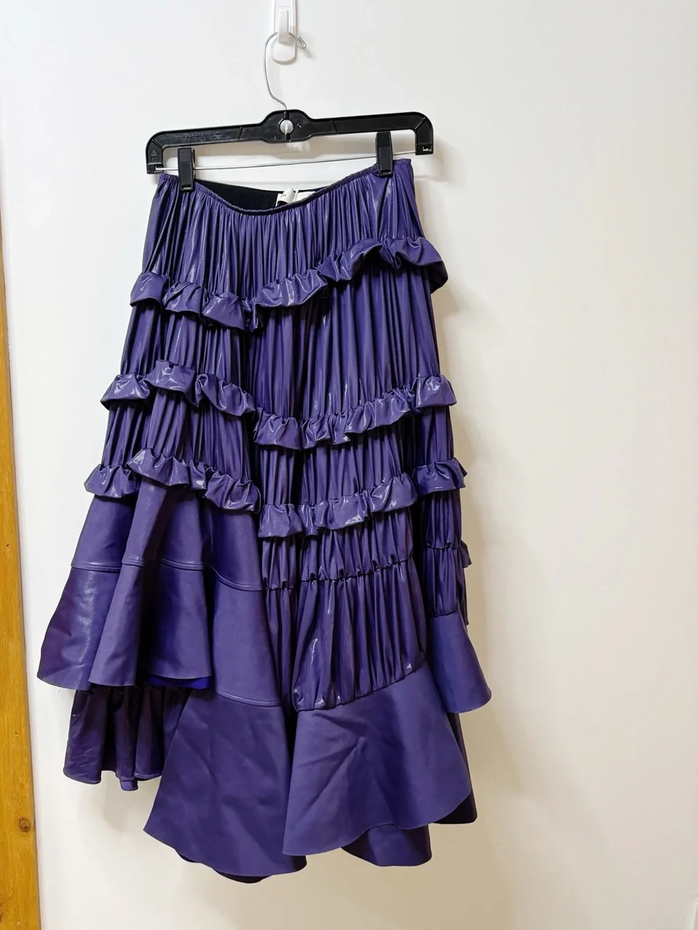 New Tory Burch Liquid Jersey Ruffle Pleated Skirt